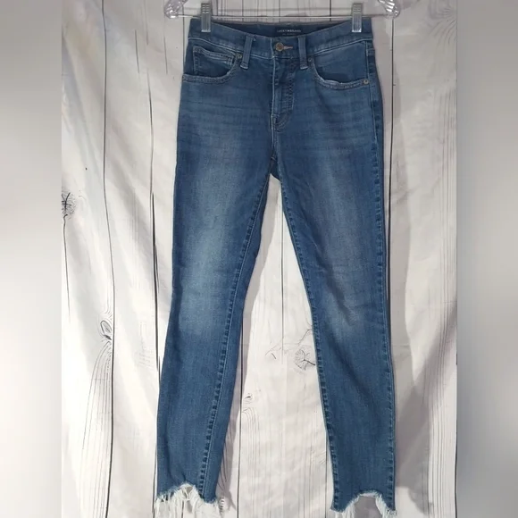 Lucky Brand Ava Mid-Rise Skinny Ankle Jeans - Picture 1 of 11